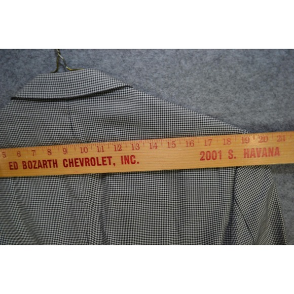 Ermenegildo Zegna Blazer‎ Mens 44 Houndstooth Wool 15milmil15 Italy Sport Coat - Picture 15 of 16